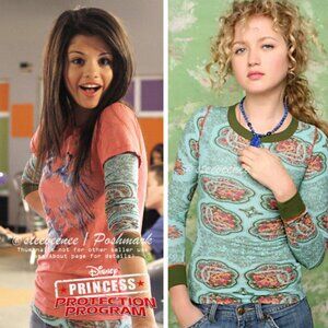 Free People Printed Pointelle Crew in Sea Blue ASO Princess Protection Program